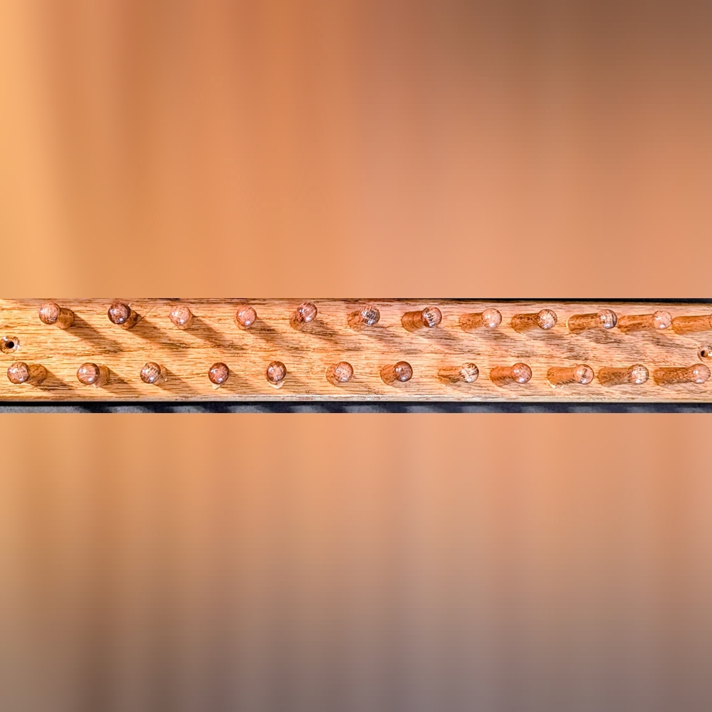 Solid Oak Tie Rack - Picture 3 of 9